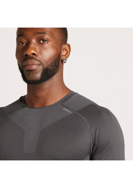 Kiprun Erkek Gri Uzun Kollu Koşu Tişörtü / Yol Koşusu - Kıprun Skıncare fiyatları