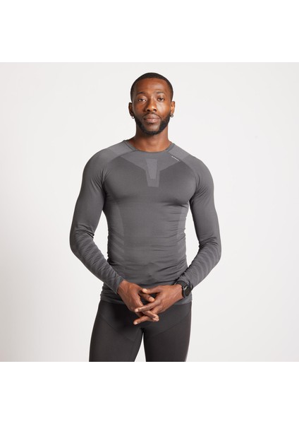 Kiprun Erkek Gri Uzun Kollu Koşu Tişörtü / Yol Koşusu - Kıprun Skıncare modelleri