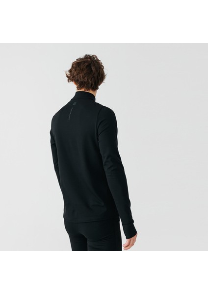 Kalenji Erkek Uzun Kollu Koşu Tişörtü - Siyah - Warm fiyatları