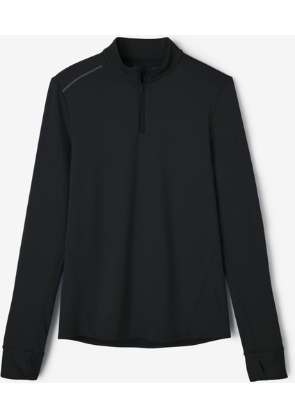 Kalenji Erkek Uzun Kollu Koşu Tişörtü - Siyah - Warm modelleri