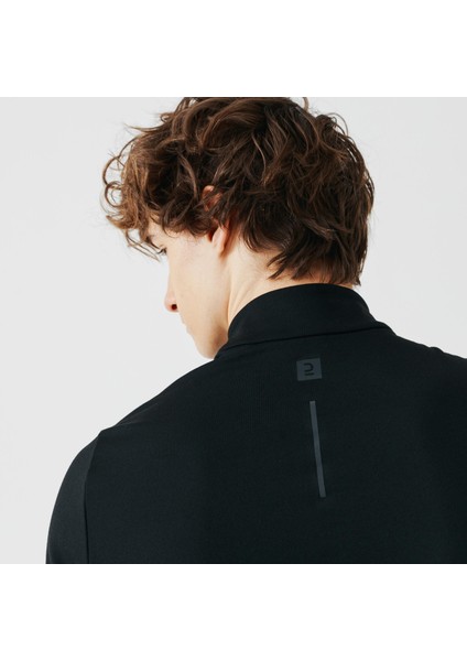 Kalenji Erkek Uzun Kollu Koşu Tişörtü - Siyah - Warm indirimleri