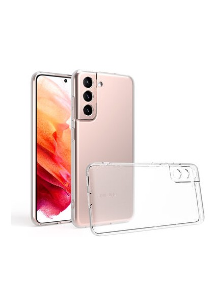 Samsung Galaxy S23 Plus ile Uyumlu Kılıf Şeffaf Kamera Korumalı Esnek Silikon Telefon Kılıfı Kapak