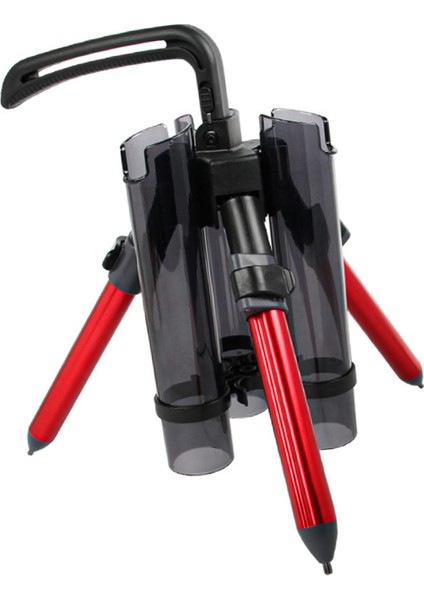 Balıkçı Çubuk Tripod Braket Çerçevesi Tekne Kırmızı Kısa Için Açık Hava Depolama Taşıması Kolay (Yurt Dışından)