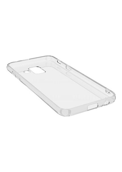 Samsung Galaxy A6 2018 ile Uyumlu Kılıf Şeffaf Kamera Korumalı Esnek Silikon Telefon Kılıfı Kapak