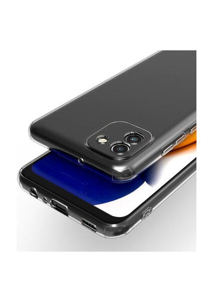 Samsung Galaxy A03 ile Uyumlu Kılıf Şeffaf Kamera Korumalı Esnek Silikon Telefon Kılıfı Kapak fırsatları