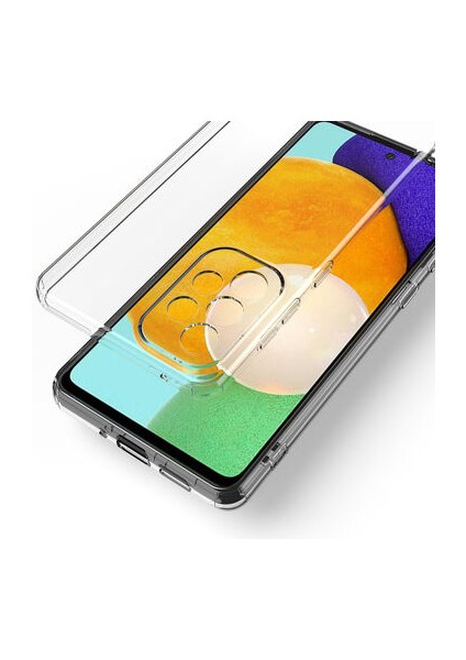 Samsung Galaxy A73 ile Uyumlu Kılıf Şeffaf Kamera Korumalı Esnek Silikon Telefon Kılıfı Kapak modelleri