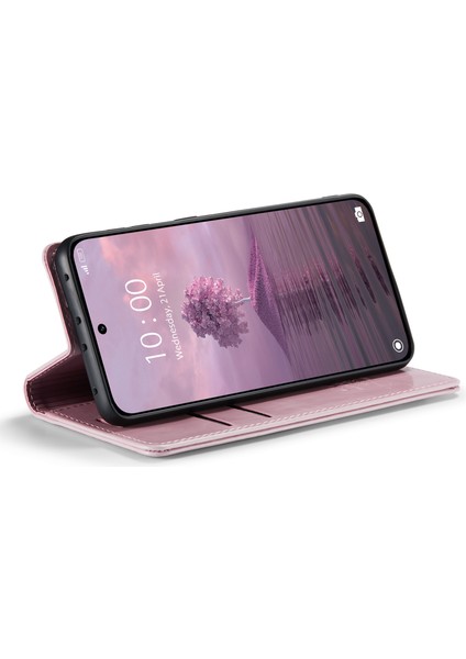 Lr Joyful Xiaomi 13 5g Waxy Pu Deri Cüzdan Stand Kapak Çılgın At Doku Telefon Kılıfı (Yurt Dışından)