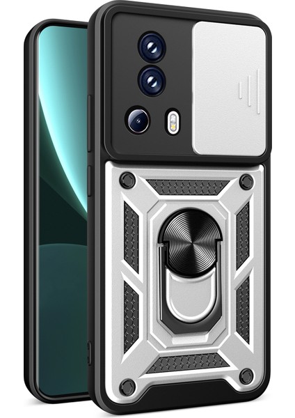 Xiaomi 13 Lite / Civi 2 5g Kickstand Pc+Tpu Telefon Kılıfı Slayt Kamera Lens Koruma Telefon Kapağı (Yurt Dışından)