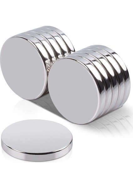Çap 20MM x Kalınlık 3mm Süper Güçlü Yuvarlak Neodyum Mıknatıs - 2 ADET