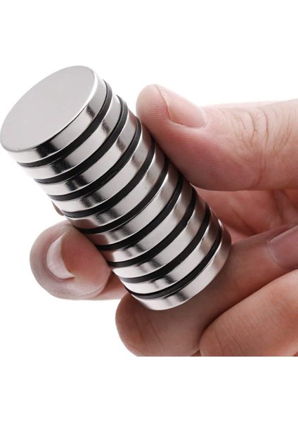 Çap 20MM x Kalınlık 3mm Süper Güçlü Yuvarlak Neodyum Mıknatıs - 2 ADET