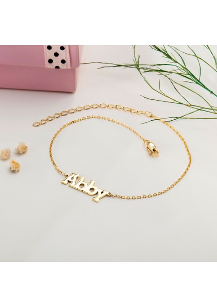 Kişiye Özel Isimli Ince Zincir Bileklik Beyaz fiyatları