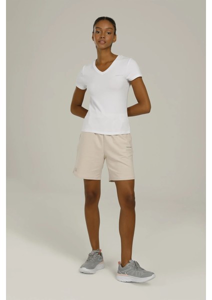 V Yaka Regular Fit Beyaz Kadın T-Shirt 2SCT1323FX modelleri