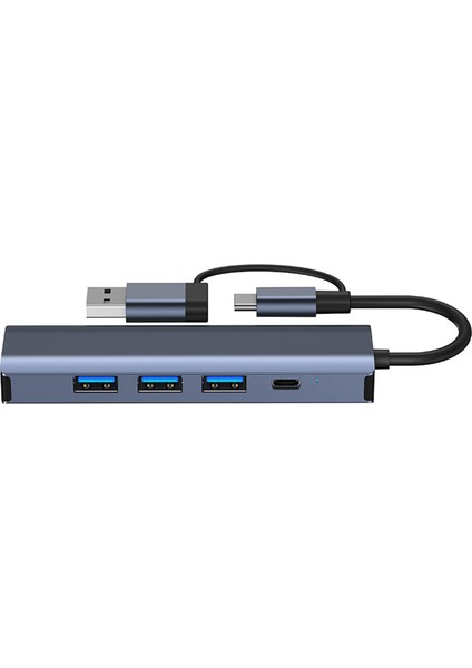 Dizüstü Bilgisayar Masaüstleri Için USB C - Ethernet Adaptör Kompakt USB Hub (Yurt Dışından)