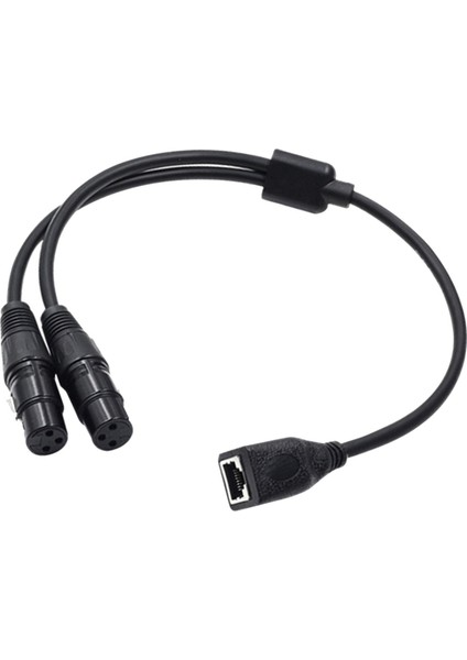 Çift Xlr 3pin Dişi - RJ45 Adaptör Kablosu, RJ45 Ila Çift Xlr Dişi Kablosu (Yurt Dışından)