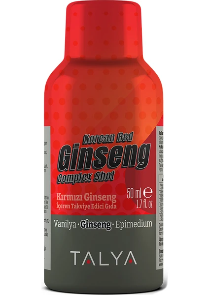 Kırmızı Ginseng Korean Red Ginseng Complex Shot 50 ml