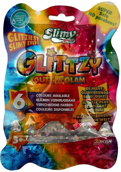 34025 Slimy Glitzy 10 Renk 90 gr - Asya Oyuncak