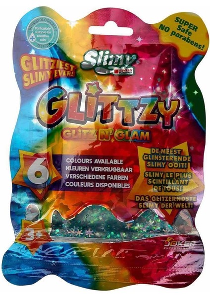 34025 Slimy Glitzy 10 Renk 90 gr - Asya Oyuncak