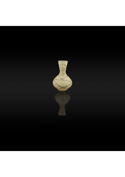 . Avize Lamba Camı. Somon Renkli. Suyolu Desenli. (Alt Çap: 8.00cm-h:18.00cm)