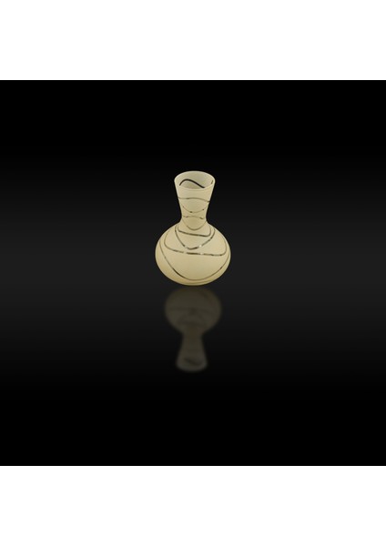 . Avize Lamba Camı. Somon Renkli. Suyolu Desenli. (Alt Çap: 8.00cm-h:18.00cm)