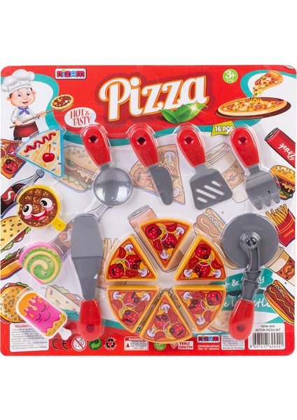 Pizza Seti Kartelalı Büyük NZM-454 4541