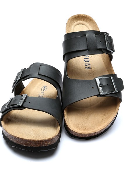 13471 Ch-Kifidis Soft Step Erkek Çift Bantlı Mantar Terlik 41-46
