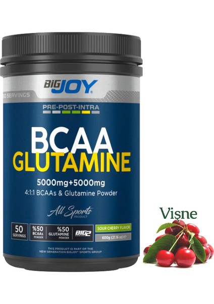 Bigjoy Bcaa + Glutamine 600GR - Vişne Aromalı fiyatları