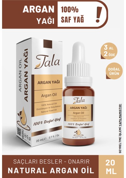 Saf Ve Doğal Argan Yağı 20 Ml