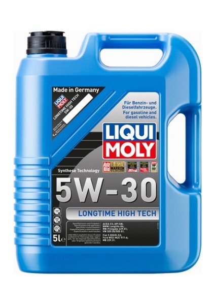 Motor Yağı Dpf'li Sentetik High Tech 5 Litre 5W-30 Liquimoly 9507