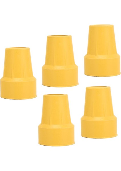 Yumuşak Kauçuk Koltuk Değneği Baston Lastiği - Bej - 22 mm (6 Adet)