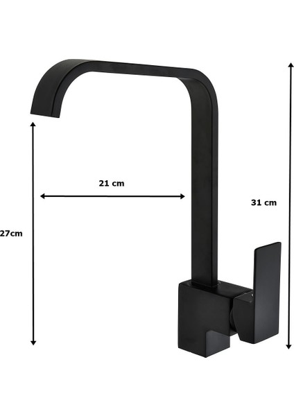 Trento Premium Siyah Şelale Sistemi Evye Mutfak Bataryası fiyatları