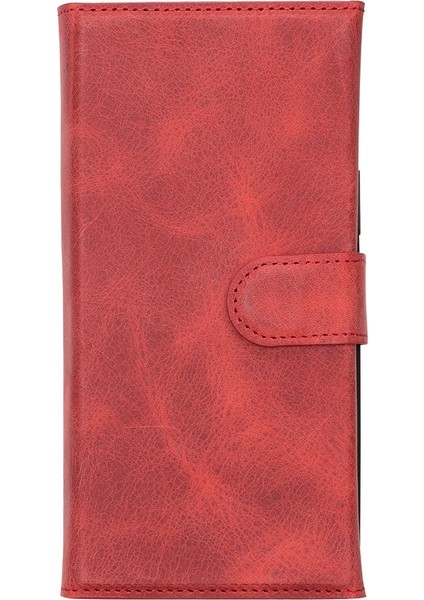 Apple iPhone 13 Pro Max Uyumlu Deri Cüzdanlı Kılıf Santa G4