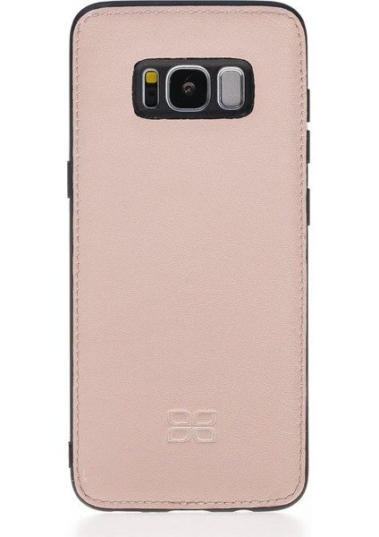 Samsung Galaxy S8 Plus Uyumlu Deri Cüzdanlı Kılıf Nude Pembe