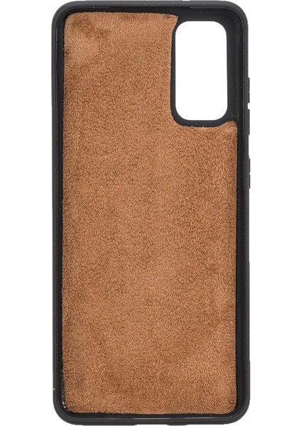 Samsung Galaxy S20 Uyumlu Deri Cüzdanlı Kılıf G2 Kahve