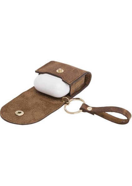 Apple Air-Podss 2.nesil Uyumlu Deri Kılıf Mai Snap G2 Antik Kahve indirimleri