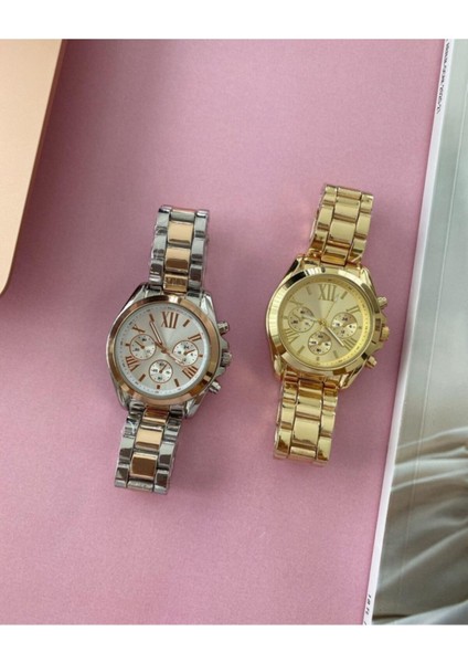 Altın Çelik Kasa Kadın Kol Saati modelleri