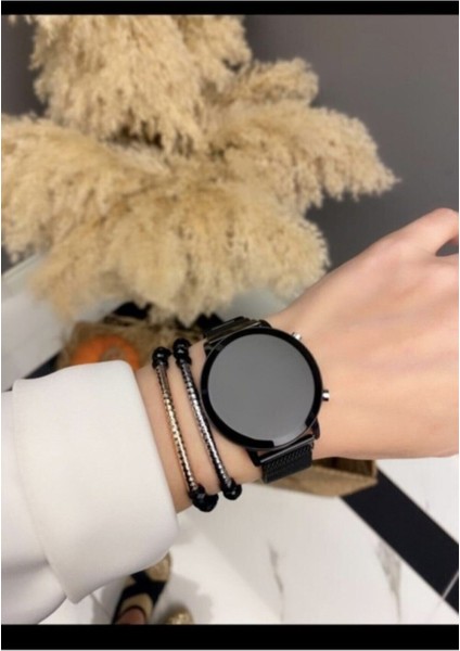 Unisex Tuşlu LED Saat Mıknatıslı Kordon Özel Seri
