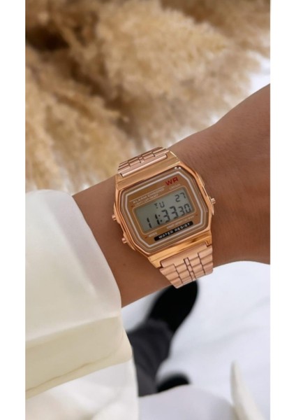 Digital Unisex Rose Kol Saati