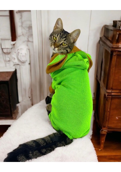 Froggy Kulaklı Duo Kedi Tulumu,kıyafeti modelleri