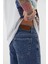 Loose Fıt Denim Bermuda Şort Koyu Mavi 5