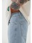 Loose Fıt Denim Bermuda Şort Açık Mavi 5