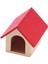 1:12 Dollhouse Minyatür Pet Köpek Kedi Evi Simülasyon Mobilya Modeli Oyuncaklar Kırmızı (Yurt Dışından) 3