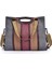 Çok Renkli Çizgili Ekose Çapraz Askılı Çanta - Omuz Çantaları (Yurt Dışından) 1