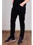 W12SEA001 Texas Slim Siyah Erkek Kot Pantolon 1