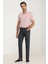 Lacivert Dokuma Slim Fit Casual Pamuk Karışımlı Pantolon 1