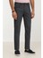 Lacivert Dokuma Slim Fit Casual Pamuk Karışımlı Pantolon 2