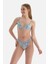 Lila - Yeşil Üçgen Küçük Bikini Üst 1