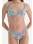 Lila - Yeşil Üçgen Küçük Bikini Üst 5