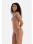Bordo-Ekru Straplez Bikini Üst 3