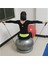 Şişme Yoga Top Stabilitesi Pilates Egzersiz Topu Standı Direnç Band Gri (Yurt Dışından) 5