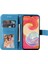 Samsung Galaxy A04E Için 4g Anti-Çizelge Pu Deri Koruyucu Telefon Kılıfı Çiçek Baskı Telefon Kapak Stand Stand Süpe (Yurt Dışından) 1